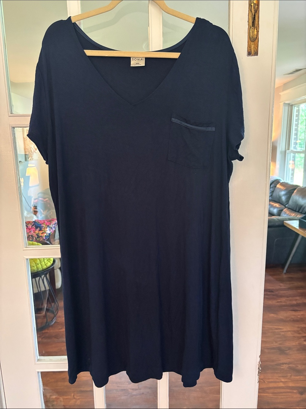 Soma Navy V-Neck Gown